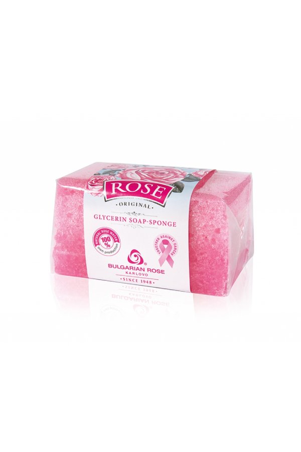 Glicerinska milna gobica z rožno vodo – Rose Original